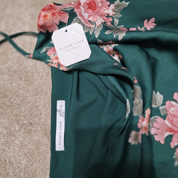 Altar'd State Green Floral Maxi Dress - Picture 7 of 12